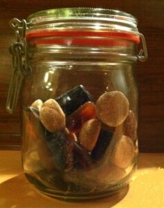 Licorice in the jar