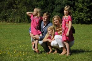Dutch Royal family with His Majesty King Willem- Alexander