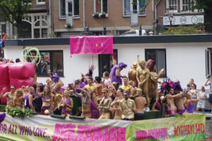Gay Pride Canal Parade Amsterdam Gold