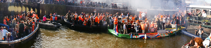 Dutch King's Day colors change. The dress code is Orange.