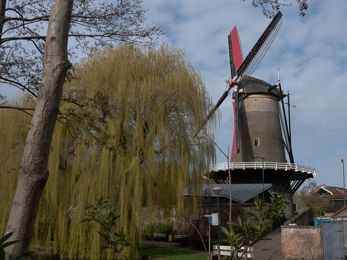 Working windmill in IJsselstein is a corn mill