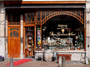 Daytrip to Gouda, Cheese, Culture and History. Vintage Dutch liquor store.