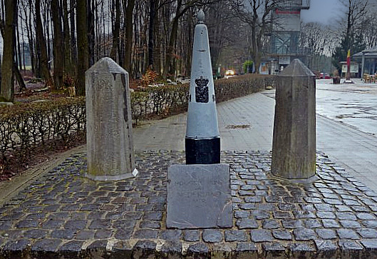 boundary marker between the Netherlands, Belgium and Germany
