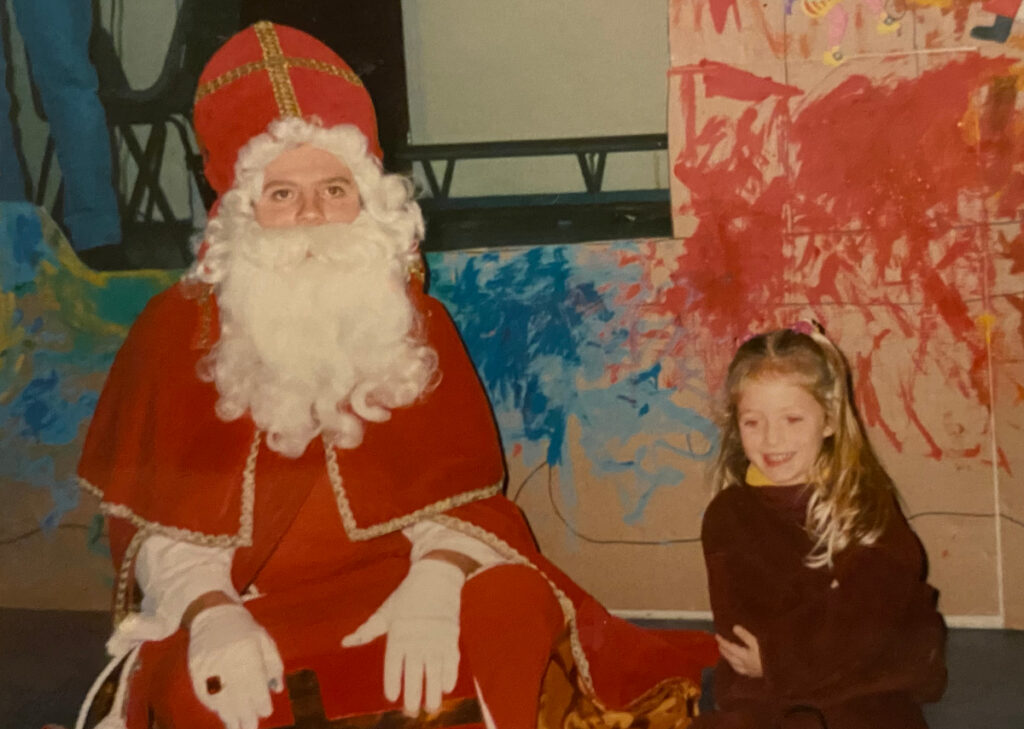 Santa Claus visiting a preschool