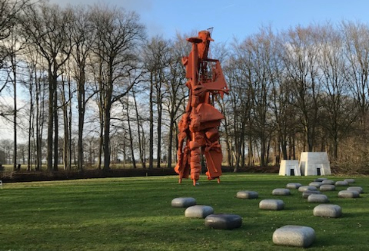 Sculpture garden at castle Wijhe, museum Fundatie in Zwolle