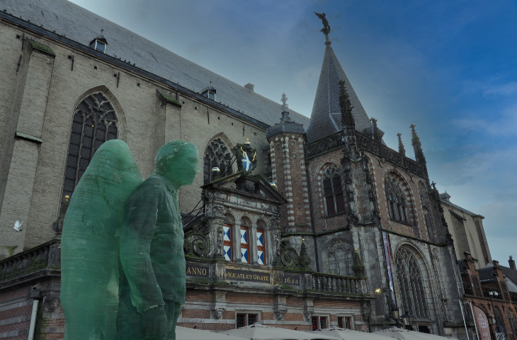 Zwolle Hanze city, historic buildings and museums and a ice sculpture festival