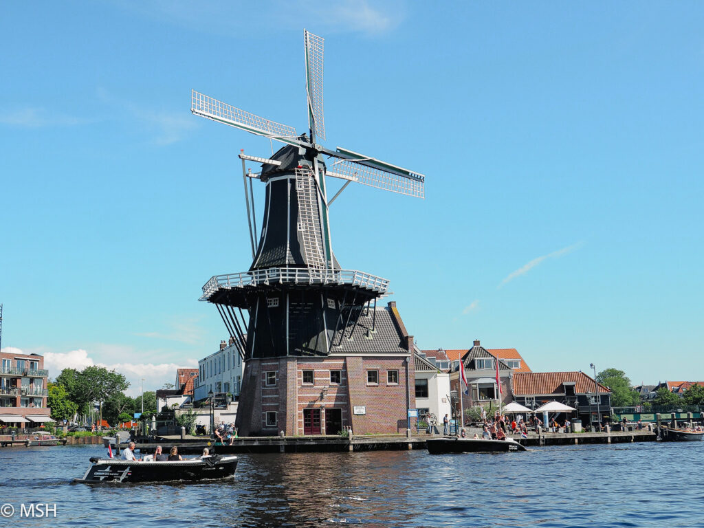 Windmill in the city of Haarlem
